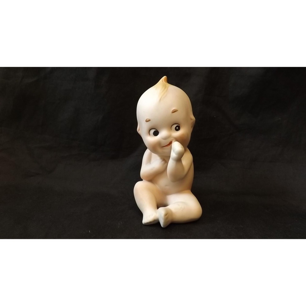 Lefton Kewpie Figure Sucking Thumb - See Description for Details